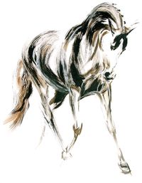 'Fluidity'-Ink &amp; Acrylic