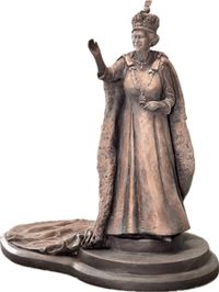 Maquette of Her Majesty Queen Elizabeth II for Andover